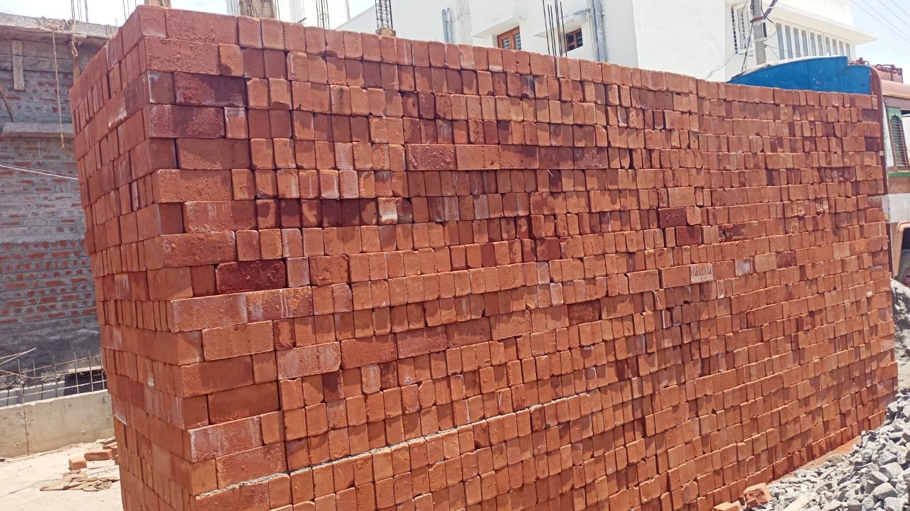 Exposed Red Bricks - Kovai Bricks